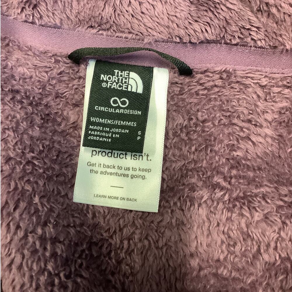 The North Face Women's Small Midnight Mauve Osito Fleece Jacket Full Zip OS44-14 - Picture 7 of 8